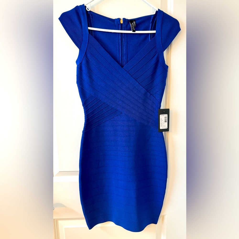 Marciano by Guess Royal Blue Bandage Dress - Size Small - NWT